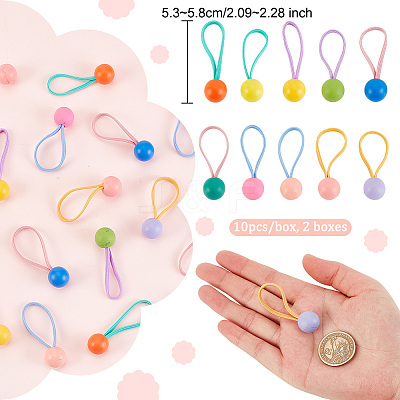 Rubber Elastic Hair Ties OHAR-OC0001-02-1