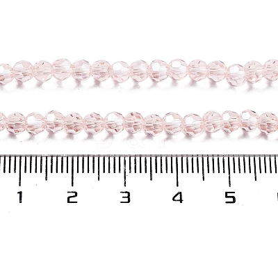 Electroplate Transparent Glass Beads Strands EGLA-A035-T4mm-A20-1