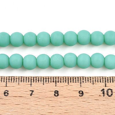 Opaque Glass Beads Strands GLAA-T032-P6mm-MD12-1