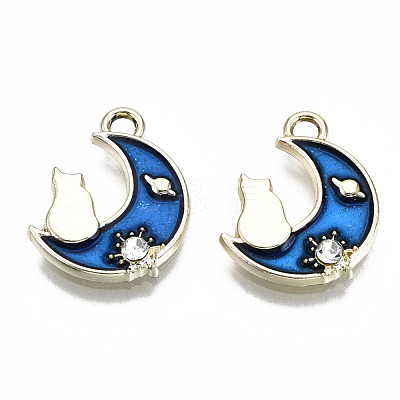 Alloy Enamel Pendants ENAM-S126-006-RS-1