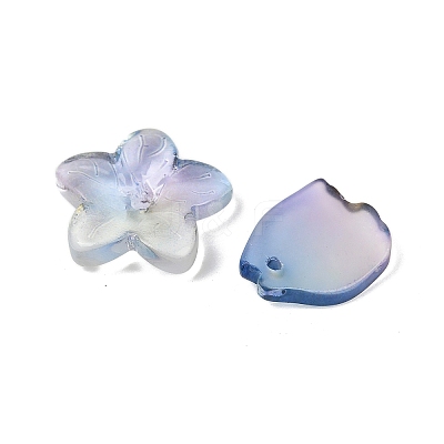 Gradient Color Transparent Glass Beads GLAA-B026-01L-1