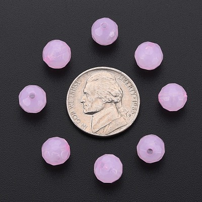 Transparent Acrylic Beads TACR-S154-62E-10-1
