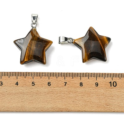 Natural Tiger Eye Pendants GG-K002-10S-1