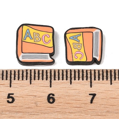 Back to School Handmade Polymer Clay Cabochons CLAY-A007-11A-1