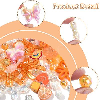 100Pcs 20 Styles Transparent & Opaque Acrylic Beads MACR-FS0002-38-1
