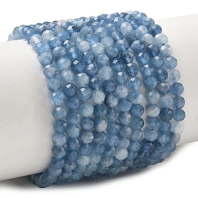 Natural Devil Blue Aquamarine Beads Strands LS-G-P629-A03-03-1
