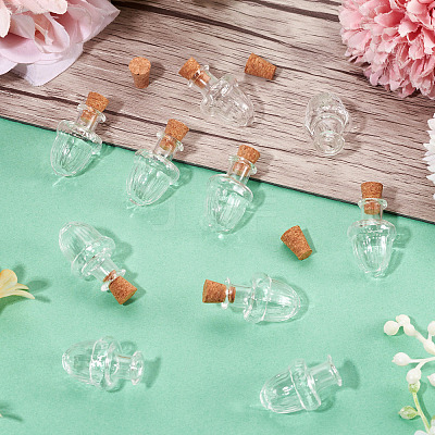 10Pcs Clear Glass Wishing Bottles AJEW-TA0002-85C-1