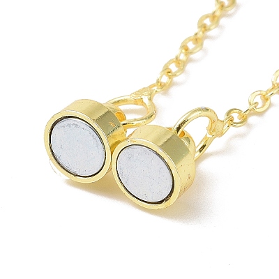 Brass Magnetic Clasp with Cable Safety Chain X-KK-F839-035G-1