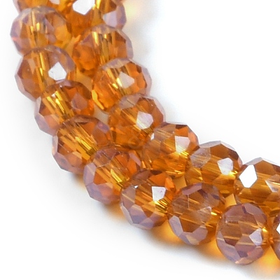 Electroplate Glass Beads Strands EGLA-A034-T6mm-A19-1