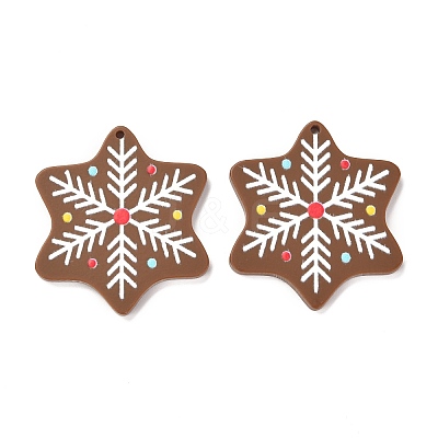 Christmas Theme 3D Printed Resin Pendants RESI-I036-07-1