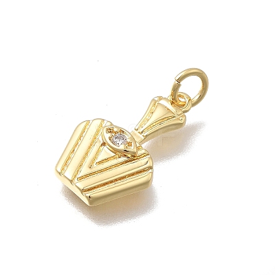 Brass Micro Pave Cubic Zirconia Bottle Pendants KK-D431-051B-02-1