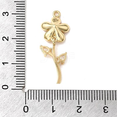 Brass Micro Pave Cubic Zirconia Pendants KK-H089-11G-1