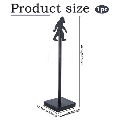 1Pc Chimpanzees Wooden Storage Rack AJEW-DC0003-33-1