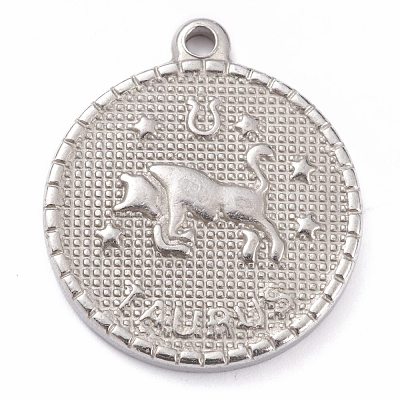 304 Stainless Steel Pendants X-STAS-O140-02P-A-1