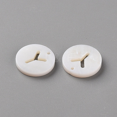 Natural Freshwater Shell Pendants LS-SHEL-Q311-008Y-1
