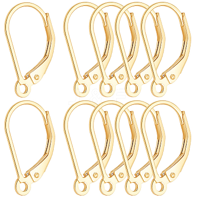 5 Pairs 925 Sterling Silver Leverback Earring Findings STER-BBC0009-20-1