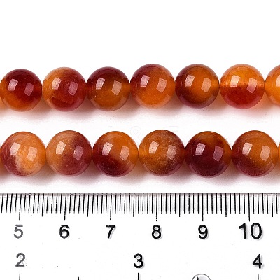 Dyed Natural White Jade Beads Strands G-T138-10mm-210-24-1
