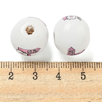 Natural Wood European Beads WOOD-F014-01A-1