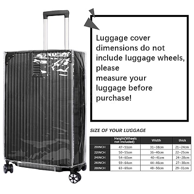 Transparent PVC Luggage Cover AJEW-WH20080-52R-1