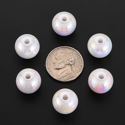 Opaque Acrylic Beads MACR-S370-14mm-01-1