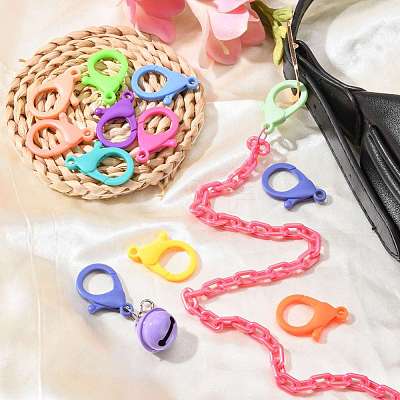 Plastic Lobster Claw Clasps KY-ZX002-M-B-1