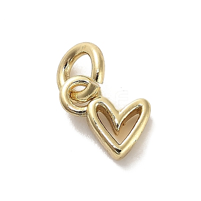 Golden Brass Charms KK-H493-01G-10-1