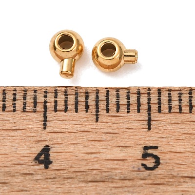 304 Stainless Steel Crimp Beads STAS-A151-05G-1