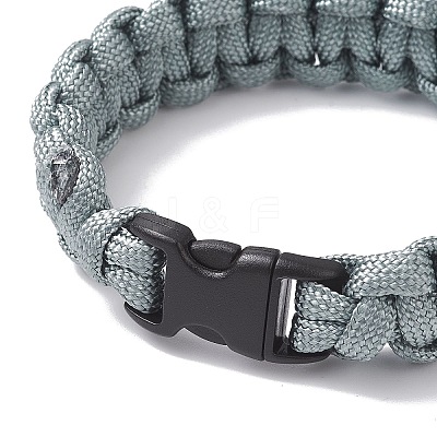 7 Inner Cores Polyester & Spandex Cord Braided Bracelets for Men Women BJEW-JB12509-01-1