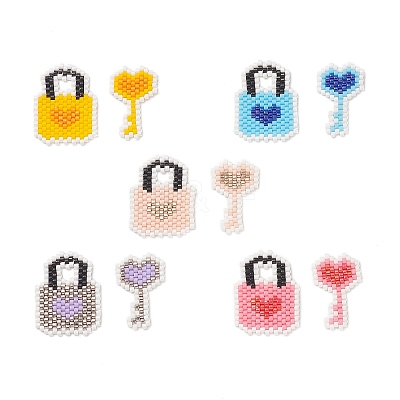 2Pcs 2 Style Handmade MIYUKI Japanese Seed Beads PALLOY-MZ00015-1
