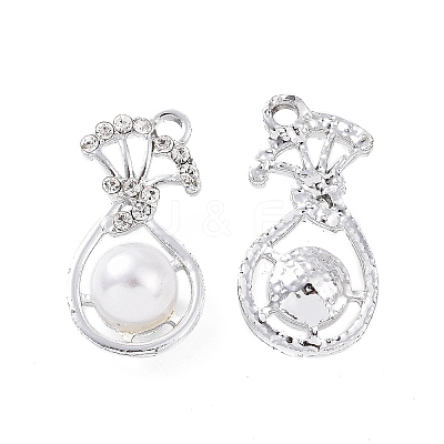 Alloy Rhinestone Pendants ALRI-C008-61P-1