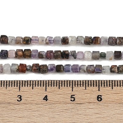Natural Purple Fluorite Beads Strands G-RM2025-D51-3x3mm-1
