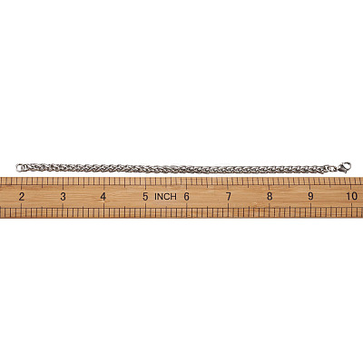 Unisex 304 Stainless Steel Chain Bracelets BJEW-TA0001-05P-1