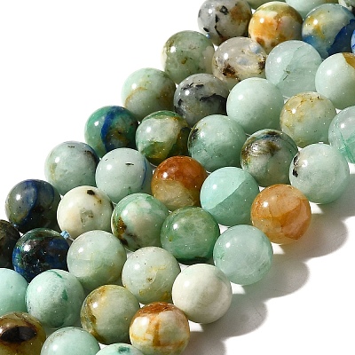 Natural Chrysocolla Beads Strands G-F784-A01-01-1