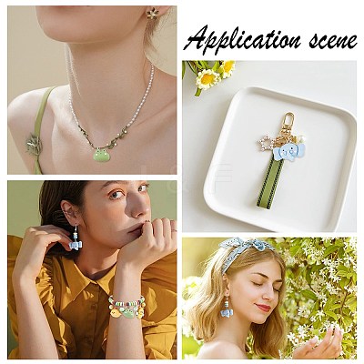 48Pcs 12 Styles Opaque Resin Pendants FIND-SC0003-24-1