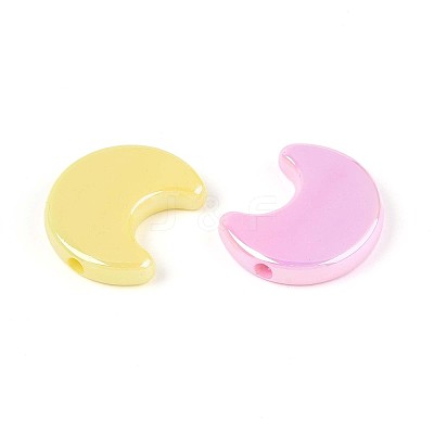 UV Plating Opaque Acrylic Beads OACR-T028-59-1