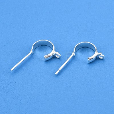Brass Ear Stud Findings X-KK-WH20013-03S-1