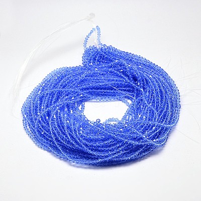 Imitate Austrian Crystal Bicone Glass Beads Strands X-GLAA-F029-6x6mm-09-1