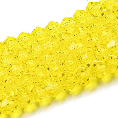 Transparent Glass Beads Strands GLAA-F029-4mm-21-1