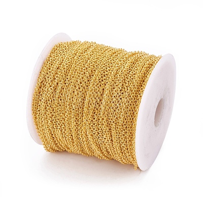 Brass Cable Chains CHC027Y-G-1