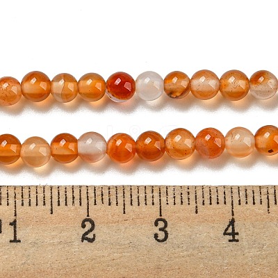 Natural Agate Beads Strands G-F417-01-4mm-1