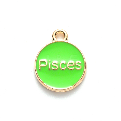 Alloy Enamel Pendants X-ENAM-S124-01A-06H-1