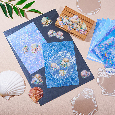 3Sets 3 Styles PET Waterproof Decorative Stickers DIY-TA0010-64A-1