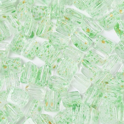 Transparent Spray Painted Glass Seed Beads SEED-L011-10A-15-1