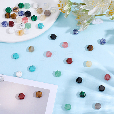 48Pcs 12 Styles Mixed Gemstone Beads G-DR0001-01-1