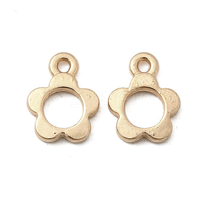 Alloy Hollow Flower Charms PALLOY-F318-04KCG-1