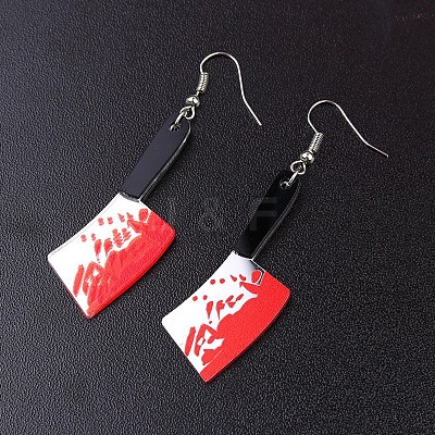Acrylic Knife Dangle Earrings FS-WG4EDAE-01-1