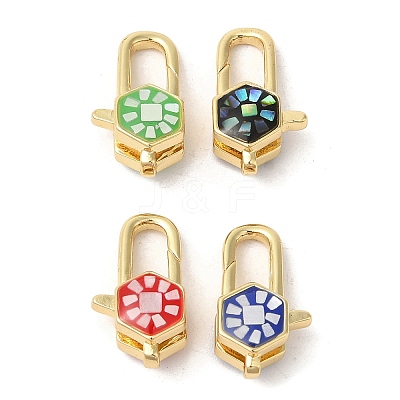 Brass Lobster Claw Clasps KK-K385-019G-1