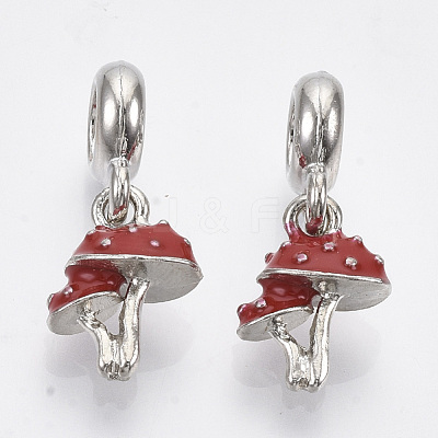Alloy European Dangle Charms X-MPDL-T004-17P-1