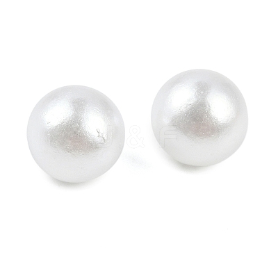ABS Plastic Imitation Pearl Round Beads MACR-F033-8mm-24-1