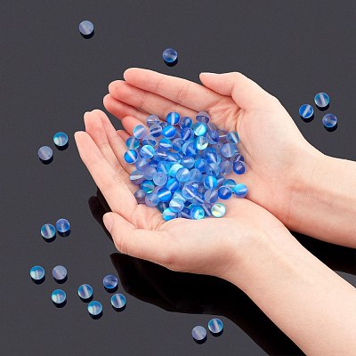 Synthetic Moonstone Beads Strands G-AR0002-40G-1